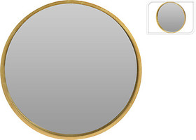 Lustro Afiya 30 cm złote okrągłe