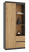 Produkt: Regał biurowy drzwi RS- 80 Bily - Antracyt/dąb artisan