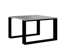 Stolik kawowy ława loft Moden mini biel czerń