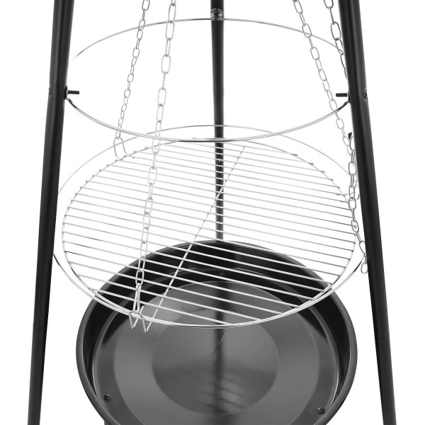 Palenisko trójnóg duży grill ogniskowy ogrodowy wiszący 2w1, 3448245