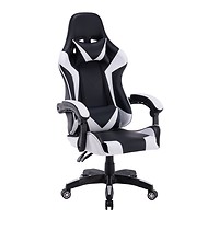Fotel obrotowy gamingowy krzesło Remus biały