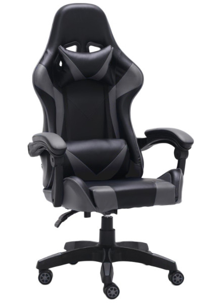 Fotel obrotowy gamingowy krzesło Remus szary, 344996