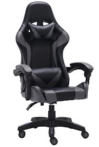 Fotel obrotowy gamingowy krzesło Remus szary