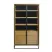 Produkt: Witryna dębowa loft z litego drewna do salonu MERIS II