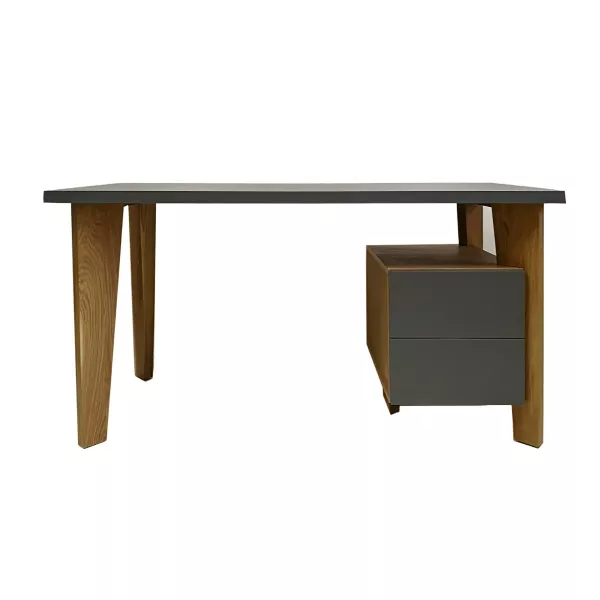 Designerskie biurko z drewnianymi nogami GRAND, 346271