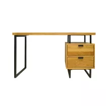 Industrialne biurko z drewna dębowego do kancelarii HUGON