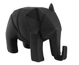 Figurka Elephant Origami czarny