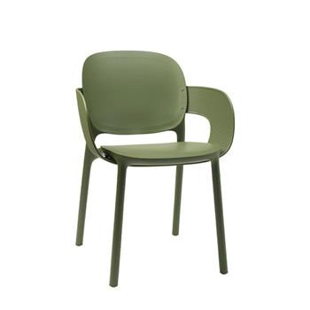 Krzesło Hug z podłokietnikami olive, 346669