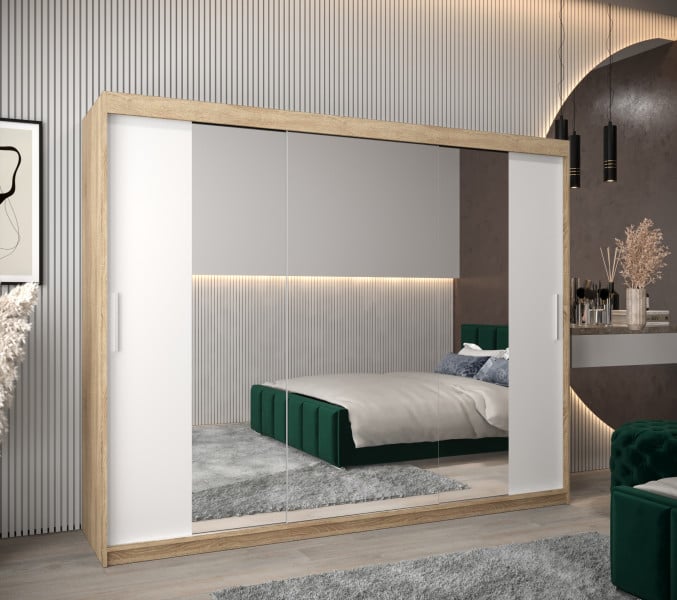 Szafa przesuwna Garderoba Tokyo 2 250 sonoma + biały, 347639