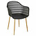 Inny kolor wybarwienia: Krzesło Becker czarne/naturalne skandynawskie