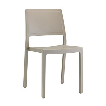 Krzesło Kate beżowe z tworzywa, 350498