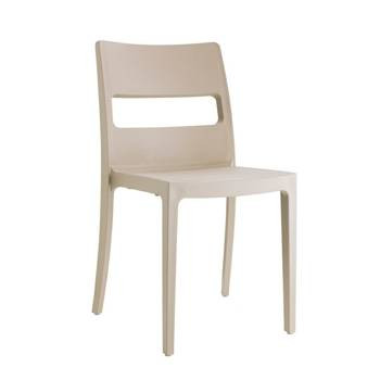 Krzesło Sai beżowe z tworzywa, 350643