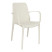 Inny kolor wybarwienia: Krzesło Ginevra z podłokietnikami białe z tworzywa