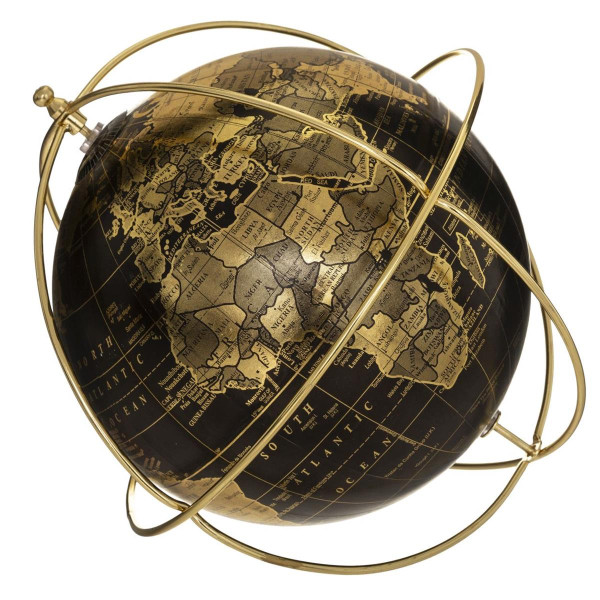 Globus dekoracyjny czarny 24 cm, 350776