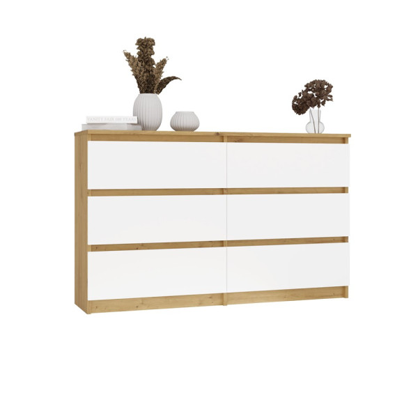 Komoda Malwa M6 120 Dąb Artisan Biały, 3566188