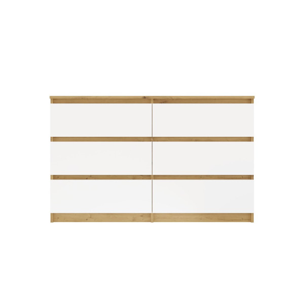 Komoda Malwa M6 120 Dąb Artisan Biały, 3566194