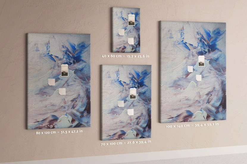 Tablica korkowa do sypialni nadruk Rzeka w lesie + pinezki, 3571717