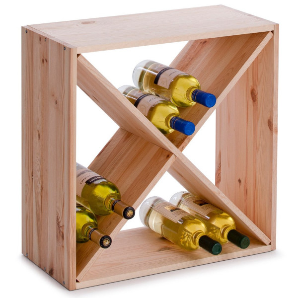 Drewniany stojak na wino, ZELLER, 357293