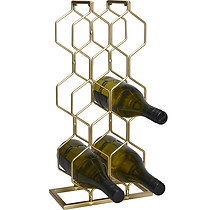 Stojak na wino metalowy, na 8 butelek, wys. 48 cm