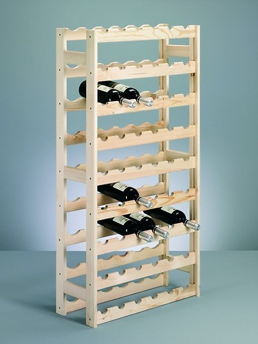 Drewniany stojak na wino - aż 54 butelki, ZELLER, 357335