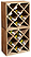 Stojak na wino, drewniany, 50 x 50 cm, Kesper, 357354