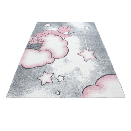 Dywan dziecięcy Kids Miś na chmurce różowy 80 cm x 150 cm, 360320