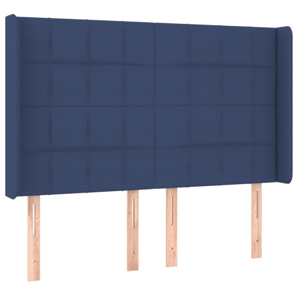 Wezgłowie Niebieski 147 x 16 x 128 cm Tkanina vidaXL, 3609999