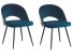 Produkt: Zestaw 2 krzeseł do jadalni welur lazur