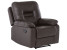Produkt: Fotel rozkładany relaks ekoskóra brązowy
