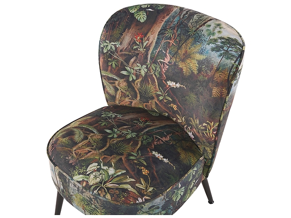 Fotel tapicerowany motyw dżungli, 362009