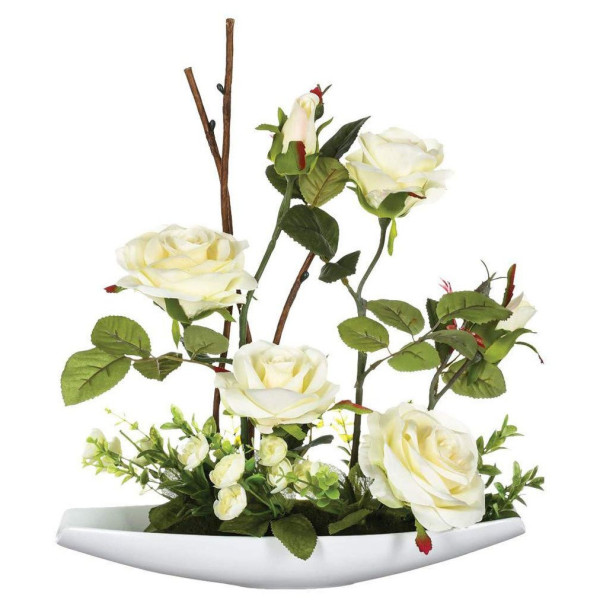Sztuczne kwiaty BUKIET RÓŻ, 37 cm, 362969