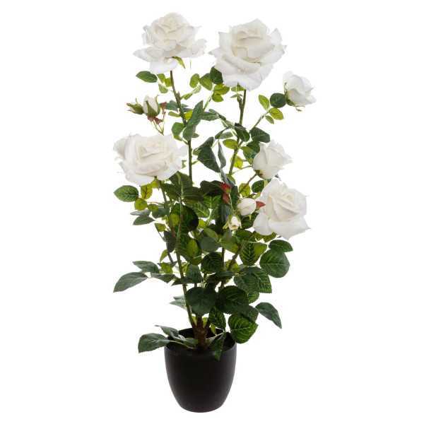 Sztuczne kwiaty doniczkowe KRZEW RÓŻY, 74 cm, 363255