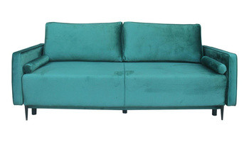 Sofa Arosa z funkcją spania zielona, 363602