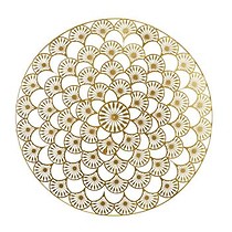 Dekoracja ścienna Mandala 70cm złota