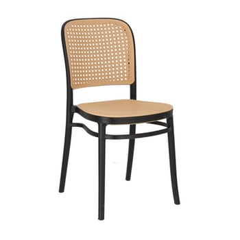 Krzesło Antonio czarne z tworzywa, 365845