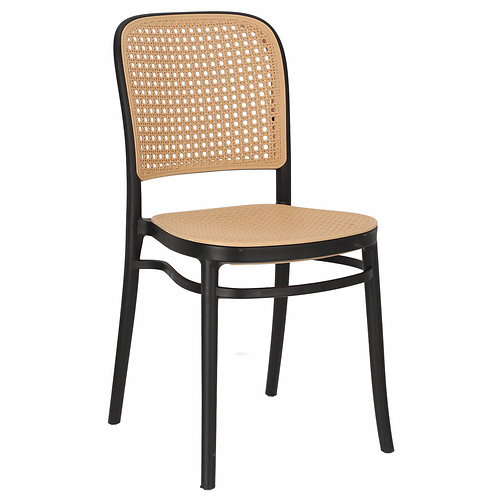 Krzesło Antonio czarne z tworzywa, 365846