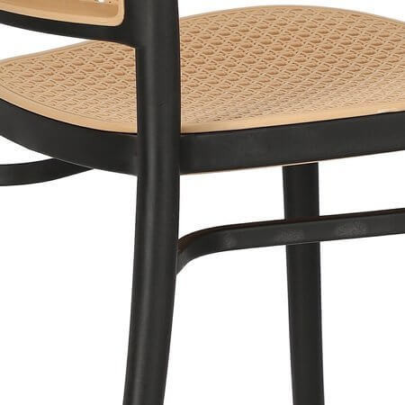 Krzesło Antonio czarne z tworzywa, 365855