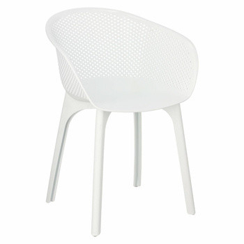 Krzesło Dacun białe, 365859