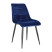Inny kolor wybarwienia: Krzesło Plaid granatowe/ czarne nogi tapicerowane