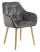 Produkt: Krzesło Brooke wood VIC szare tapicerowane