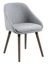 Krzesło Nils szary/naturalny tapicerowane