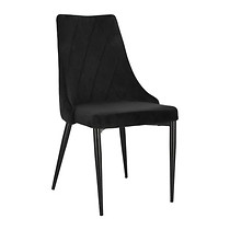 Krzesło Magnat czarny tapicerowane