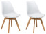 Produkt: Zestaw komplet 2 krzeseł do jadalni biały