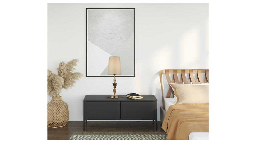 Lampa stołowa Moren 22 cm metalowa beżowa, 3696920