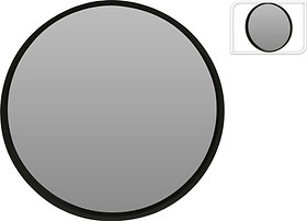 Lustro Afiya 50 cm czarne okrągłe
