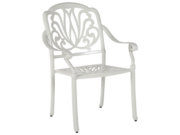Zestaw 4 krzeseł ogrodowych biały, 374137