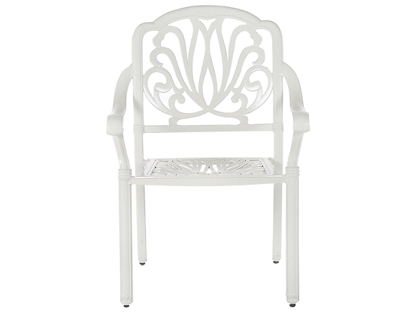 Zestaw 4 krzeseł ogrodowych biały, 374138