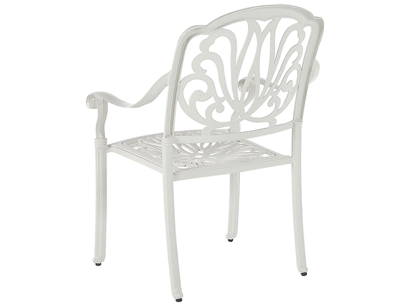 Zestaw 4 krzeseł ogrodowych biały, 374139