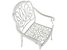 Zestaw 4 krzeseł ogrodowych biały, 374140