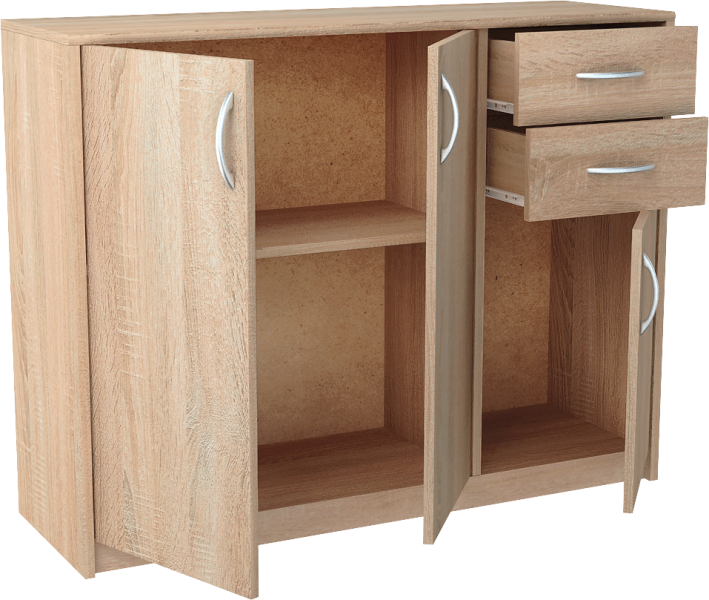 Komoda K021 Dąb Sonoma 85x110x35 cm Bestseller, 3838146